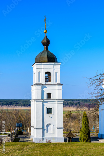 Bellfry of Saint Elias Church in village Subotiv, Ukraine, known as place of the burial of Bohdan Khmelnytsky