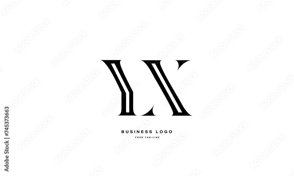 YX, XY, Y, X, Abstract Letters Logo Monogram YX, XY, Y, X, Abstract Letters Logo Monogram