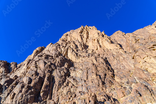 Landscape in Sinai mountains at the Sinai peninsula in Egypt