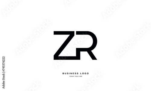 ZR, RZ, Z, R, Abstract Letters Logo monogram