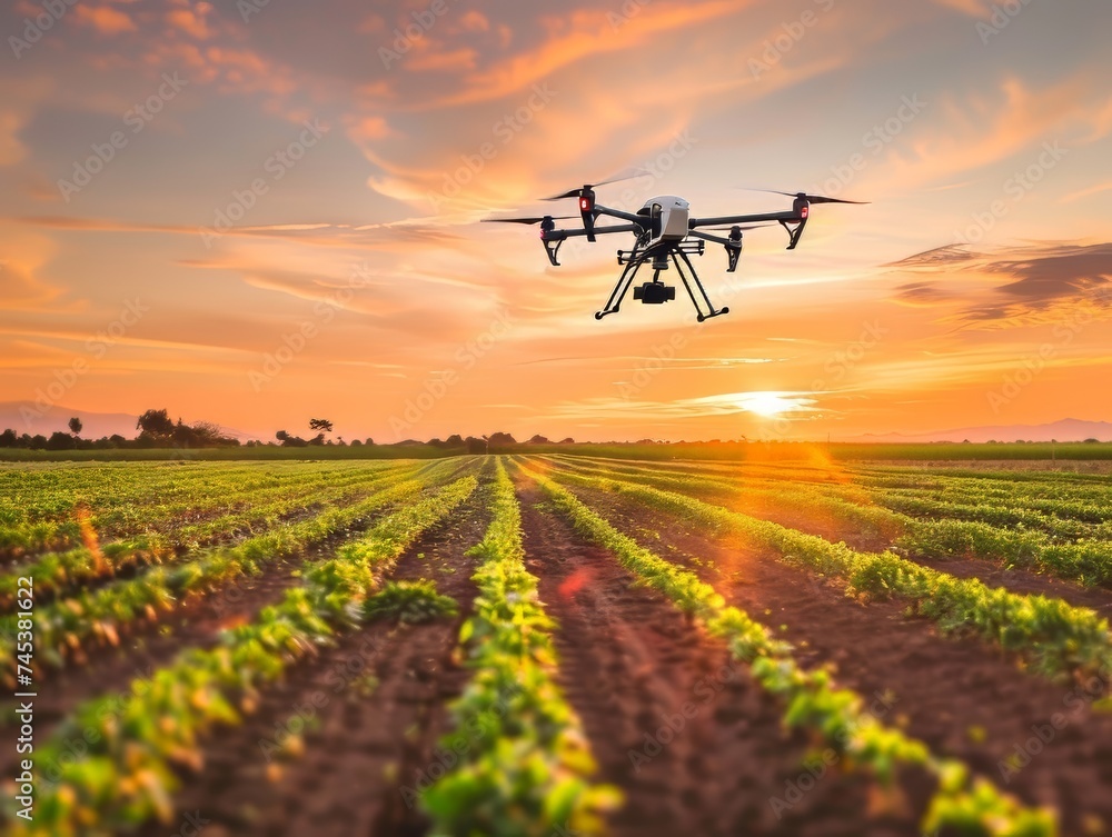 Precision agriculture technology, drone and AI optimize farm productivity Precision agriculture technology, drone and AI optimize farm productivity