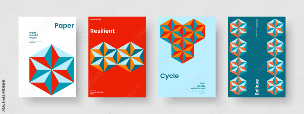Isolated Report Design. Creative Flyer Layout. Geometric Background Template. Brochure. Poster. Book Cover. Business Presentation. Banner. Catalog. Brand Identity. Handbill. Pamphlet. Advertising