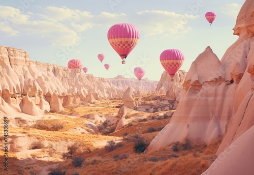 A Bunch of Hot Air Balloons Flying in the Sky