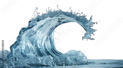 dynamic wave on white. 