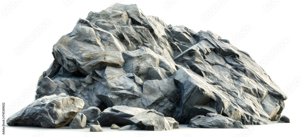 Rustic Rock Mosaic: A Textured Pile of Large Stones