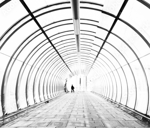 person walking in the tunnel © Agata Kadar