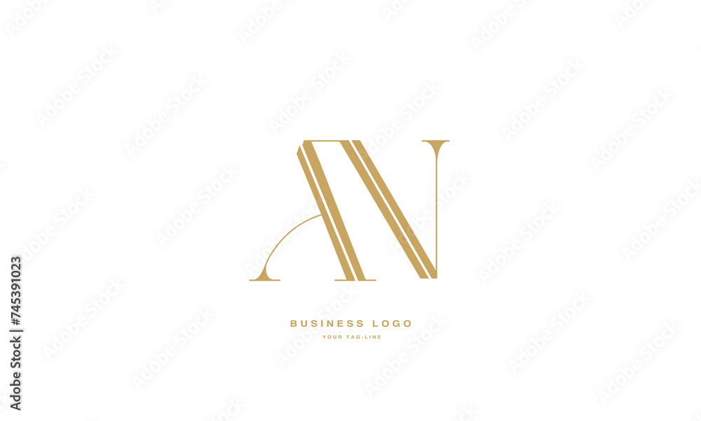AN, NA, A, N, Abstract Letters Logo Monogram AN, NA, A, N, Abstract Letters Logo Monogram