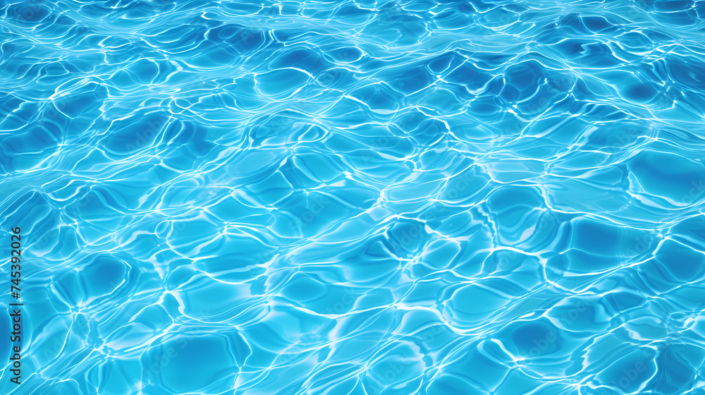 Obraz premium Abstract blue water wave texture, world water day concept, idea of saving water and protecting world environment