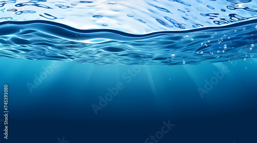 Abstract blue water wave texture, world water day concept, idea of saving water and protecting world environment