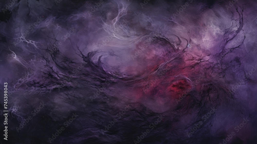 A purple swirly background