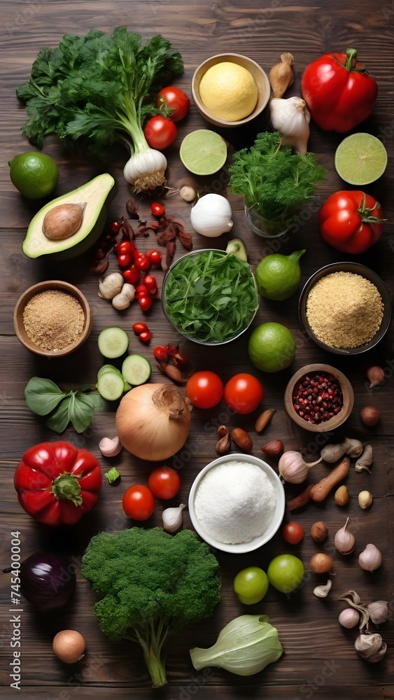 vegetables on the table, ai generated vegetables on the table, ai generated