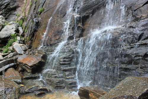 waterfall in the mountains