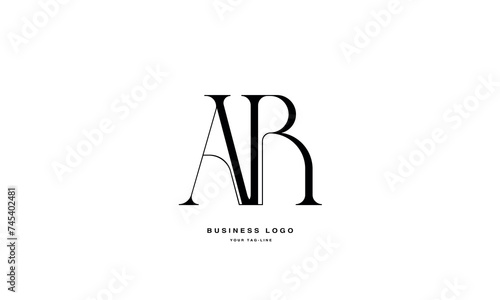 AR  RA  A  R  Abstract Letters Logo Monogram