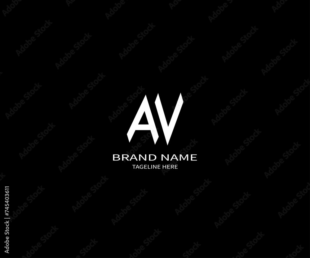 AV letter logo Design. Unique attractive creative modern initial AV initial based letter icon logo AV letter logo Design. Unique attractive creative modern initial AV initial based letter icon logo