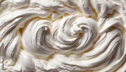 Whipped cream macro texture