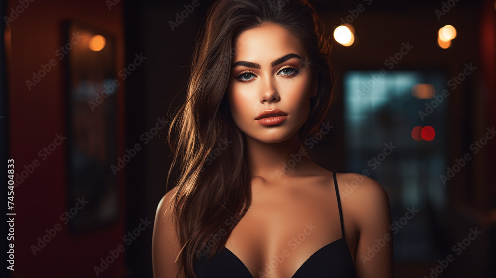 Fashion Portrait. Beautiful  Woman