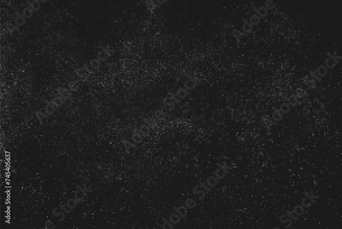 Black and white light pattern. Overlay worn texture stamps with denim, jeans, cotton, fabric, canvas. Gray background. Silver wall surface. Vector Illustration, eps 10. 