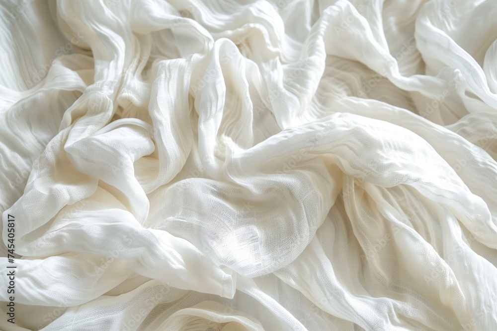 white silk fabric