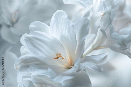 close up of white flower © StockUp