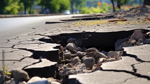 Roads were badly damaged due to natural disasters, causing land transportation routes to be cut off.