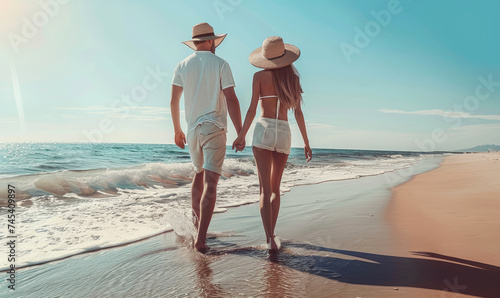 Beautiful couple enjoying e...