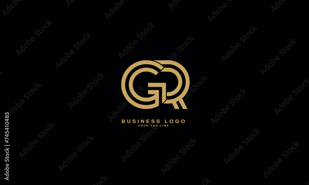 GR, RG, Abstract Letters Logo Monogram