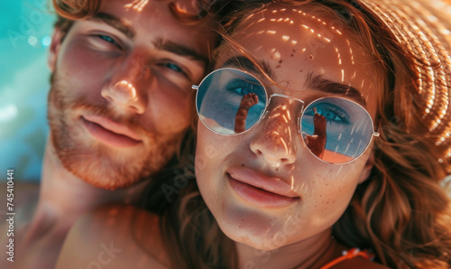 Beautiful couple enjoying e...