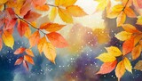 Image vectorielle arrière-plan feuilles d'automne 