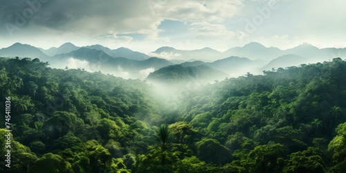 Landscape of Rainforest in South America © toomi123