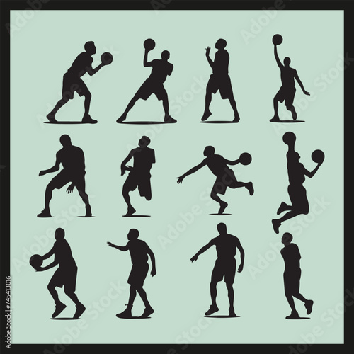 silhouettes of people in different poses