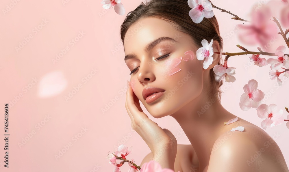 Beautiful young woman relaxing on massage spa treatment Beautiful young woman relaxing on massage spa treatment