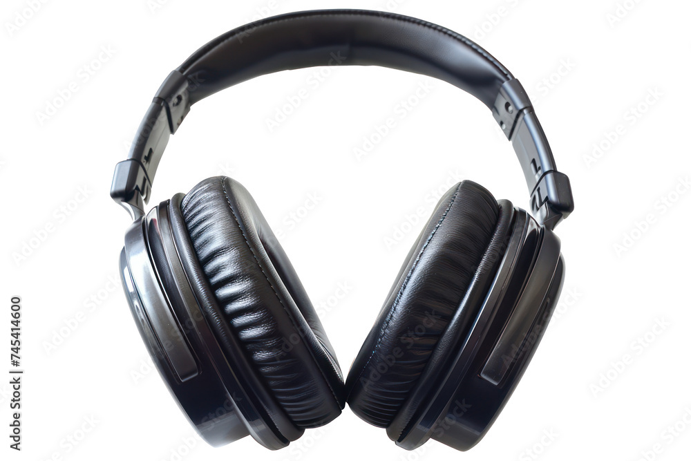 Professional studio headphones for quality sound, cut out - stock png.