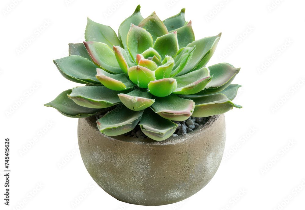 Green succulent plant in terra cotta pot, cut out - stock png. Green succulent plant in terra cotta pot, cut out - stock png.