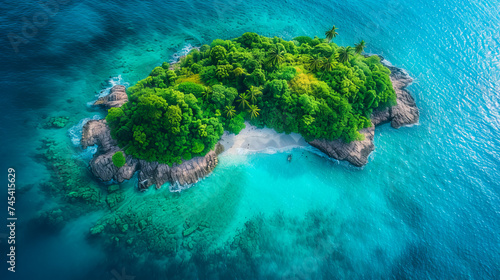 Paradise from Above.Tropical Haven © EwaStudio