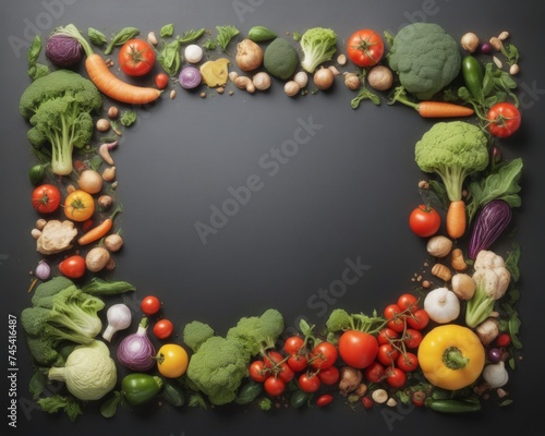Blackboard Vegetable frame