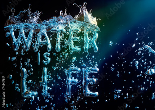 water is life. World Water Day, save water.4