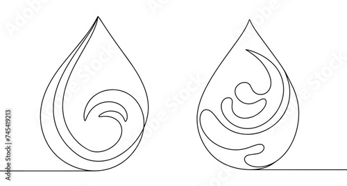 Water. A drop. Wave