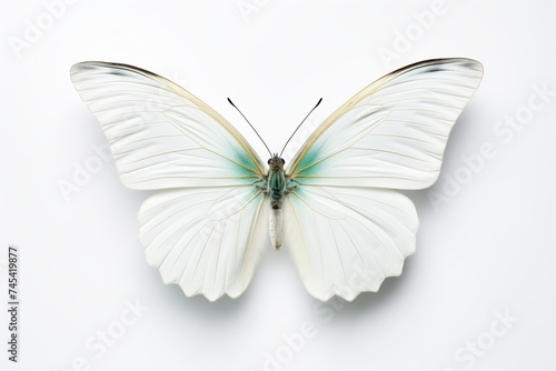 Butterfly on a white background. Isolated. White background.