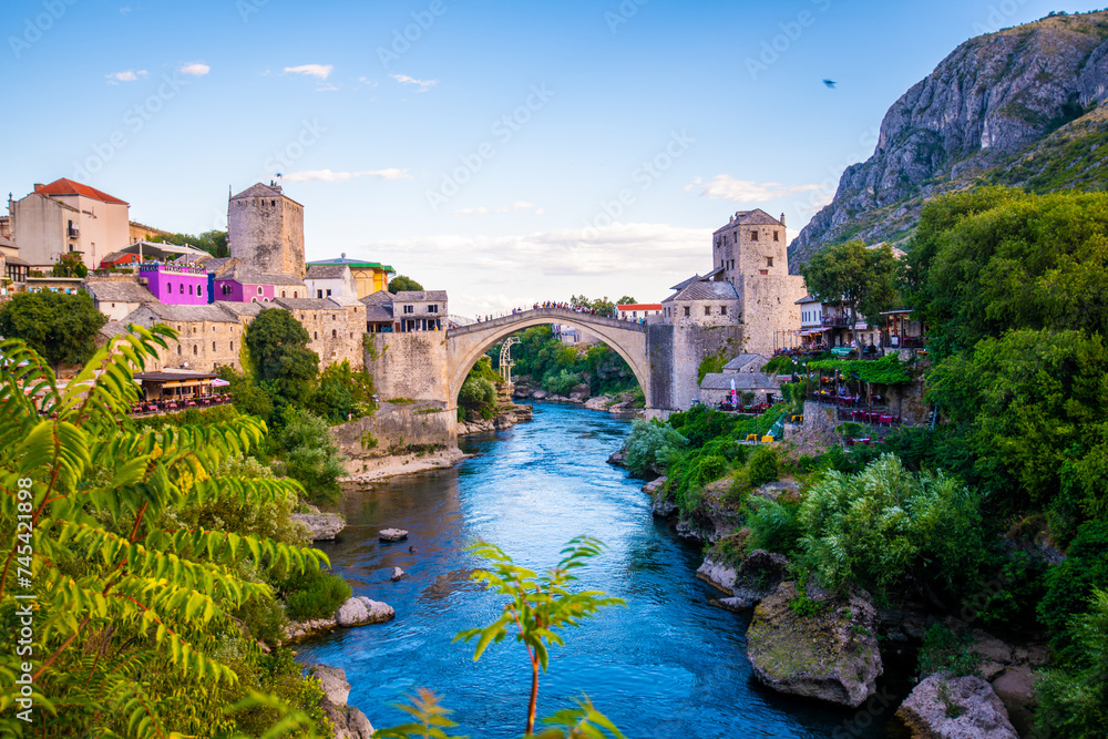 Stari Most: Iconic Ottoman Bridge in the Historic City of Mostar, Bosnia and Herzegovina