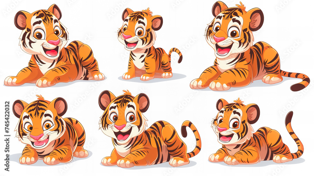 Tiger Stickers Collection Tiger Stickers Collection