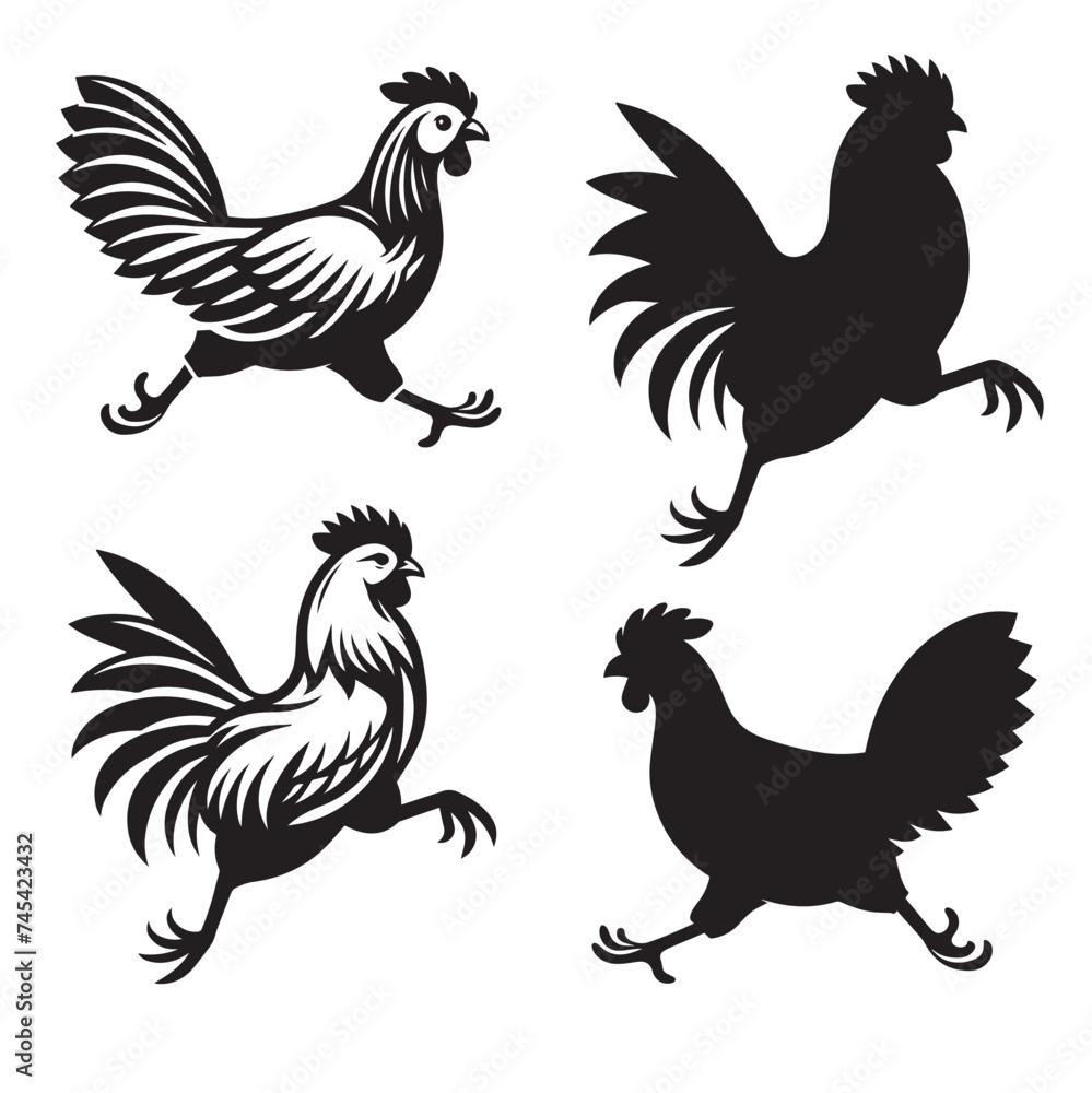 Elegant Hen Silhouette Vector - Minimalistic Poultry Farm Collection, Rural Charm: rooster, Hen and Chicken Outlines - Agriculture Vector Illustrations, Graceful Hen Silhouette, Cock silhouettes Elegant Hen Silhouette Vector - Minimalistic Poultry Farm Collection, Rural Charm: rooster, Hen and Chicken Outlines - Agriculture Vector Illustrations, Graceful Hen Silhouette, Cock silhouettes