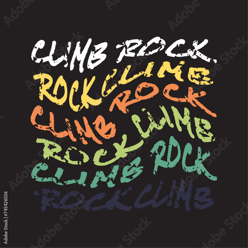 Climb Rock Rock Climb Vector Text Twirl Spiral