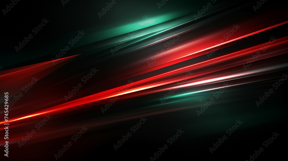 Green and Red line digital background. Red wave. Green wave Green and Red line digital background. Red wave. Green wave