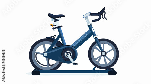 Fototapeta Naklejka Na Ścianę i Meble -  Spinning Bike Fitness or Sport Related Icon Image Ve