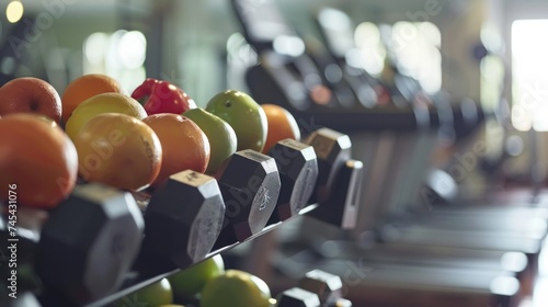 Fitness equipment and healthy nutrition go hand in hand