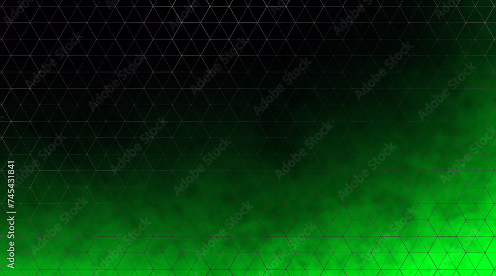 Dark green crypto background with a hexagonal overlay Dark green crypto background with a hexagonal overlay