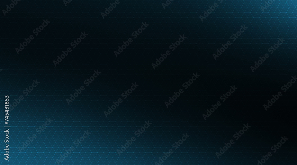 Black and blue crypto background with a hexagonal overlay