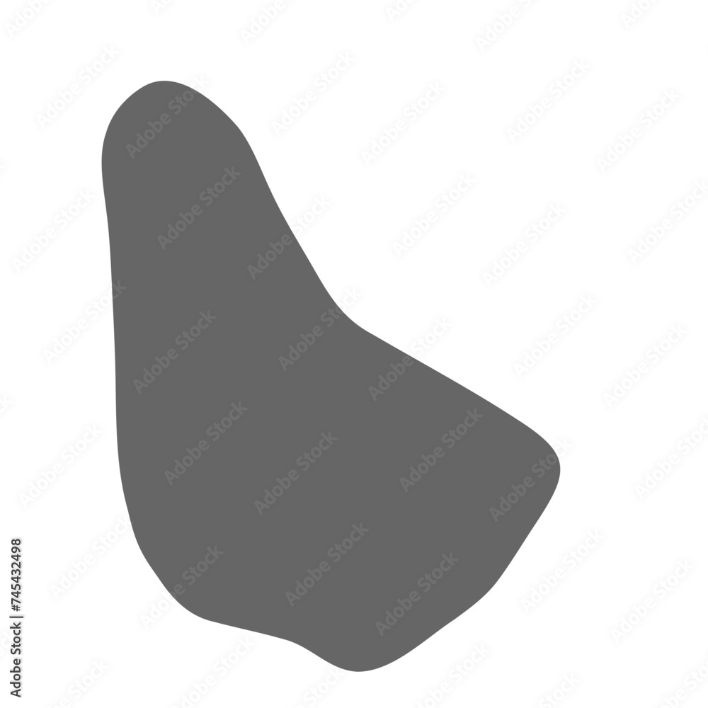 Barbados country simplified map. Grey stylish smooth map. Vector icons isolated on white background. Barbados country simplified map. Grey stylish smooth map. Vector icons isolated on white background.