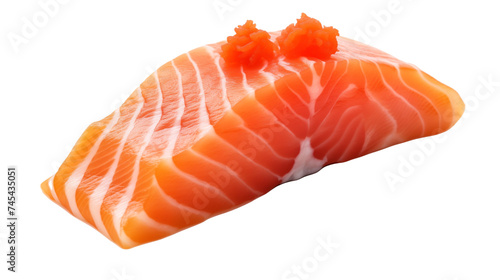 Sushi Nigiri with Salmon and Roe, Traditional Japanese Cuisine