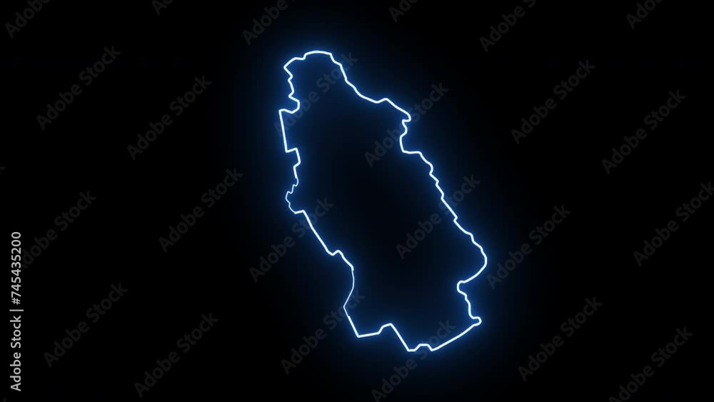 map of Sabadell in spain with glowing neon effect map of Sabadell in spain with glowing neon effect